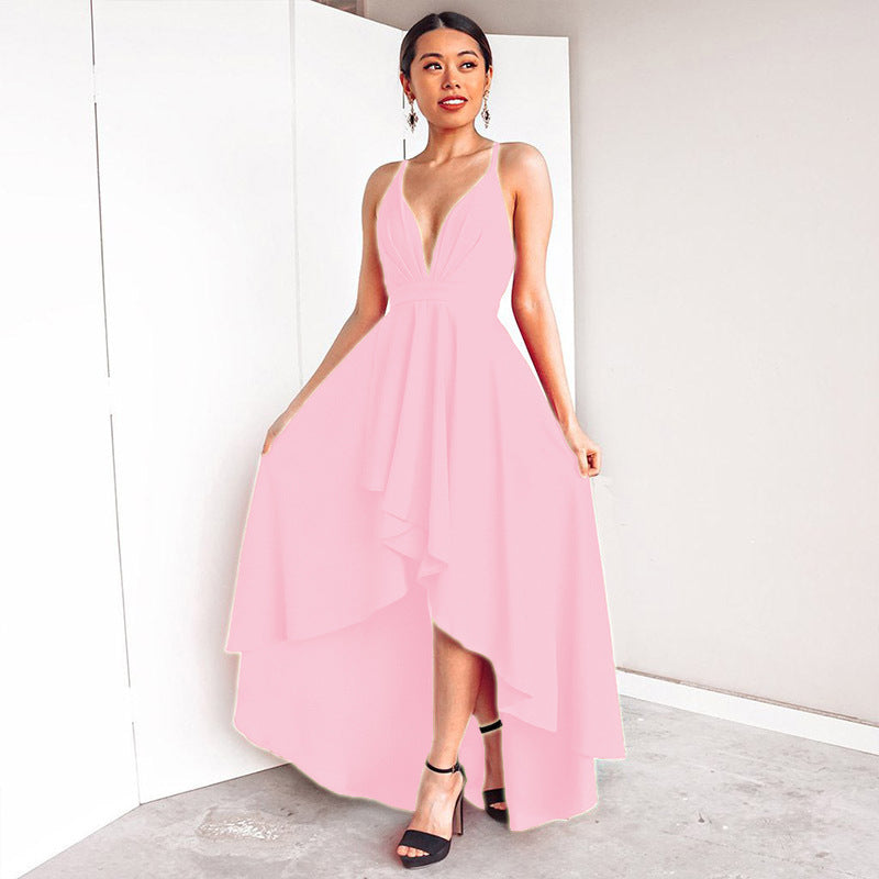 Sexy Backless Bandage Party Dresses for Women-Dresses-Pink-S-Free Shipping at meselling99