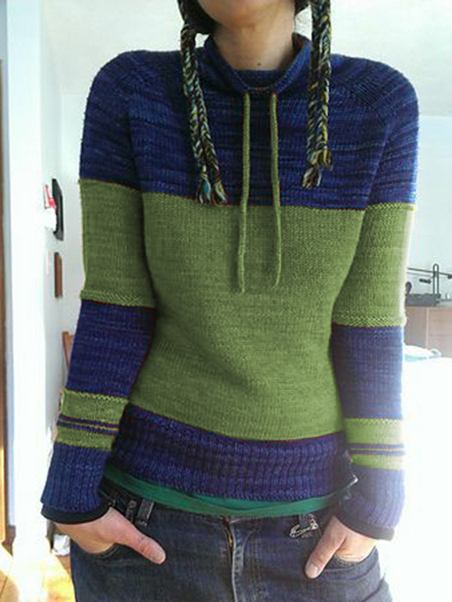 Fashion Women Drawstring Winter Sweaters-Women Sweaters-Green-S-Free Shipping at meselling99