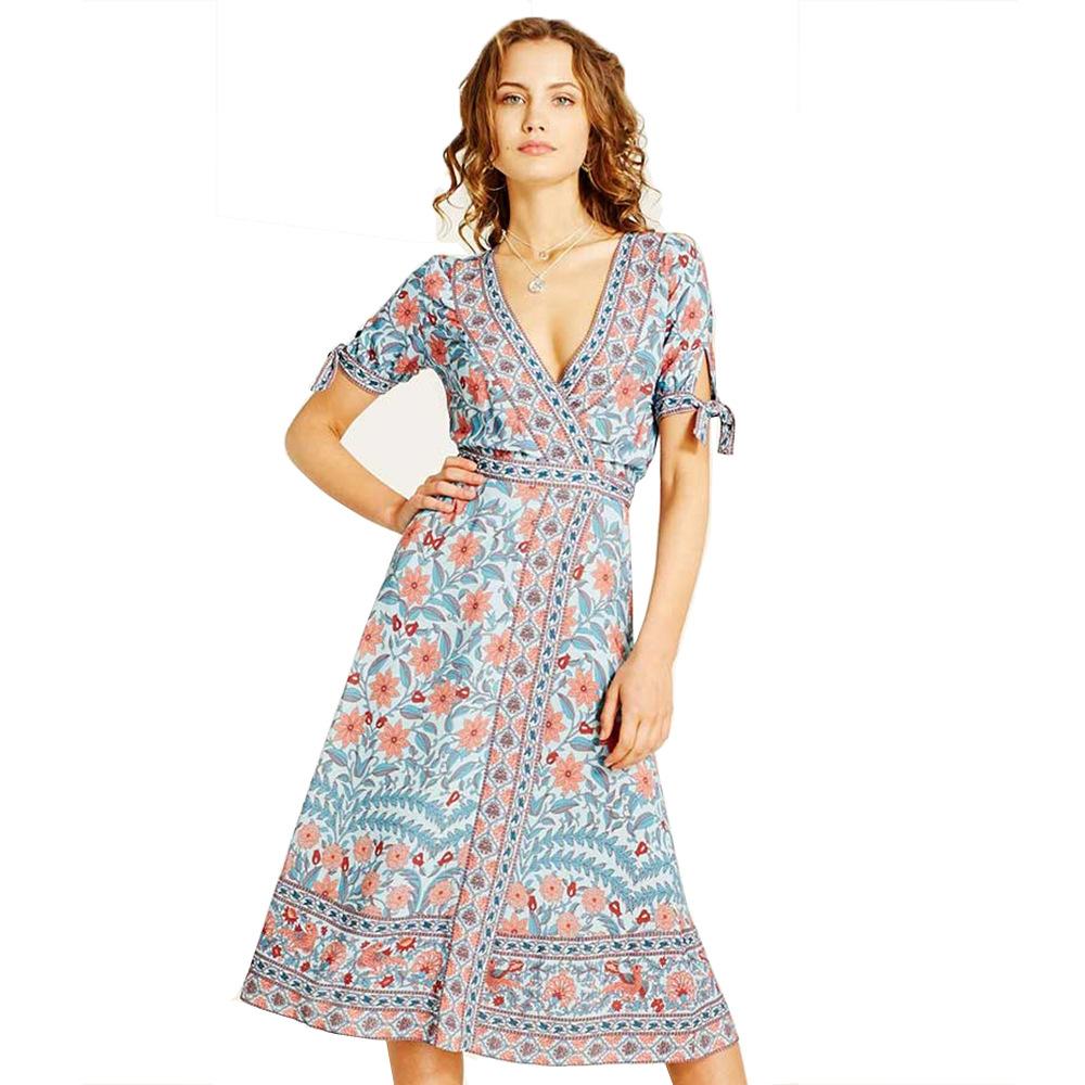 Bohemian Summer Holdiay Women Long Dresses-Dresses-Free Shipping at meselling99