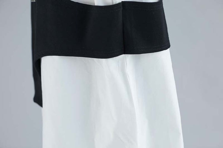 Women Irregular Black&White Cozy Dresses-Cozy Dresses-Free Shipping at meselling99