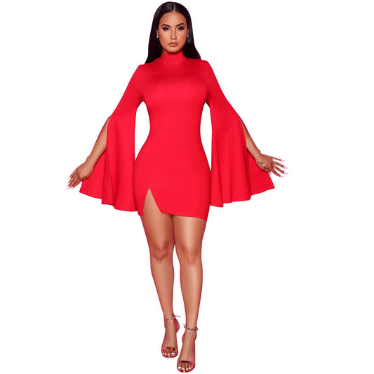 Sexy Long Sleeves Mini Dresses-Dresses-Free Shipping at meselling99