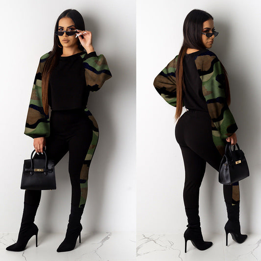 Fashion Camouflage Women Suits-Suits-Free Shipping at meselling99