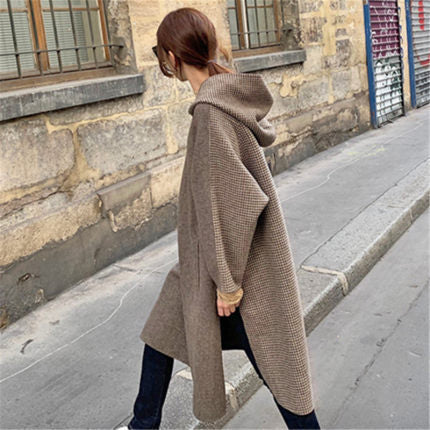 Women Knitting Split Pullover Loose Overcoat-Women Sweaters-Free Shipping at meselling99