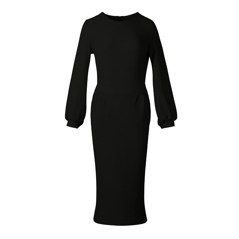 Fashion Long Sleeves Office Lady Fall Dresses--Free Shipping at meselling99