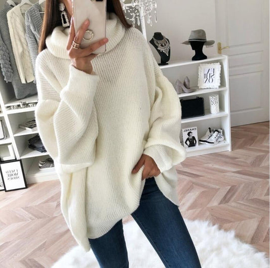 Casual Pullover Knitted Sweaters for Women-Shirts & Tops-White-S-Free Shipping at meselling99