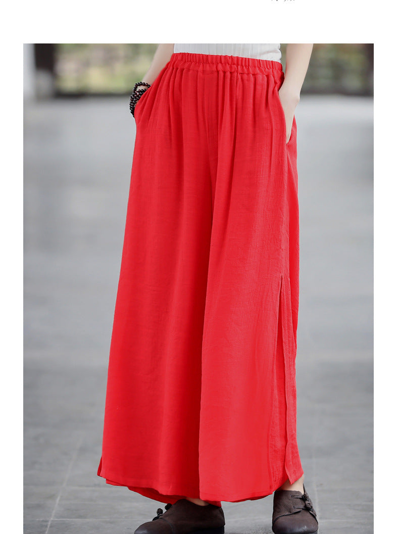 Summer Linen Casual Pants for Women-Pants-Free Shipping at meselling99