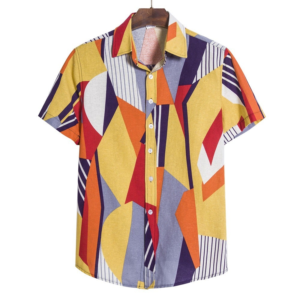 Fashion Summer Plus Sizes Summer Beach T Shirts-Shirts & Tops-Yellow-M-Free Shipping at meselling99