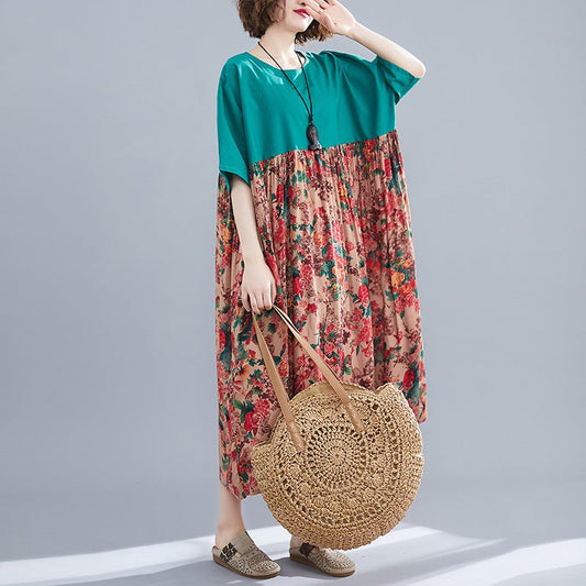 Ethnic Plus Sizes Cozy Linen Summer Maxi Dresses for Women-Dresses-The same as picture-One Size-Free Shipping at meselling99