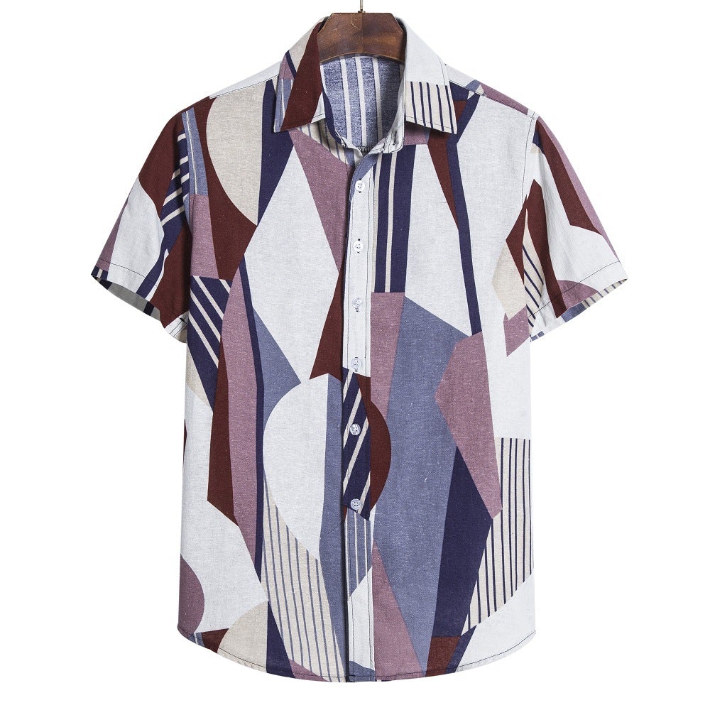 Fashion Summer Plus Sizes Summer Beach T Shirts-Shirts & Tops-Gray-M-Free Shipping at meselling99