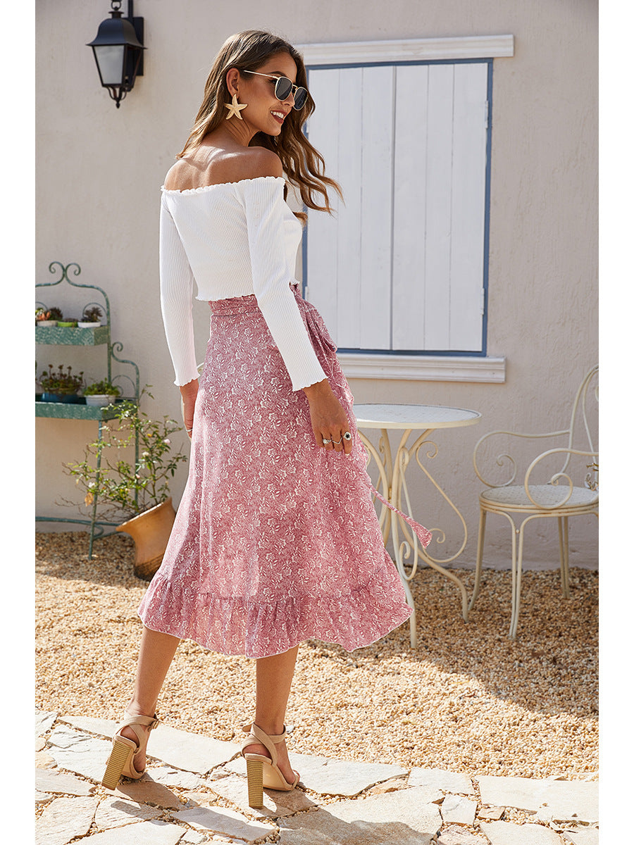 Sexy Summer Irregular Chiffon Skrts-Skirts-Free Shipping at meselling99