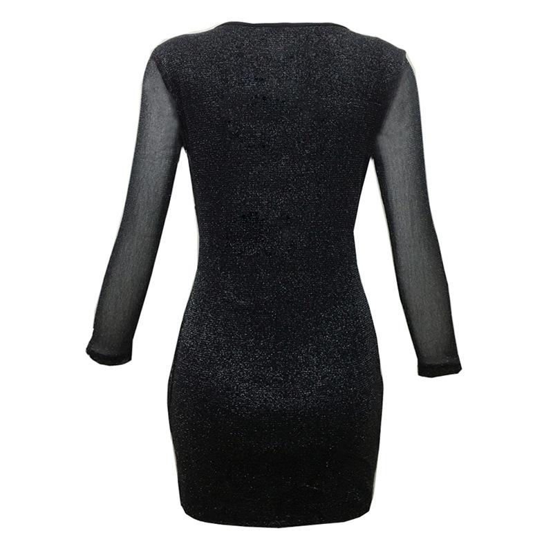 Black Sexy Bodycon Mini Dresses for Women-Dresses-Free Shipping at meselling99