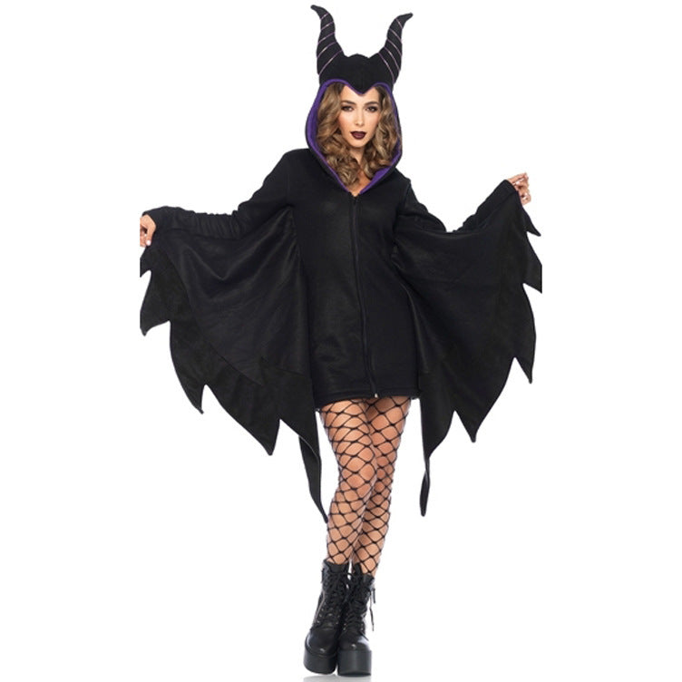 Black Batwing Witch Dresses Cosplay for Halloween-Costumes & Accessories-Free Shipping at meselling99