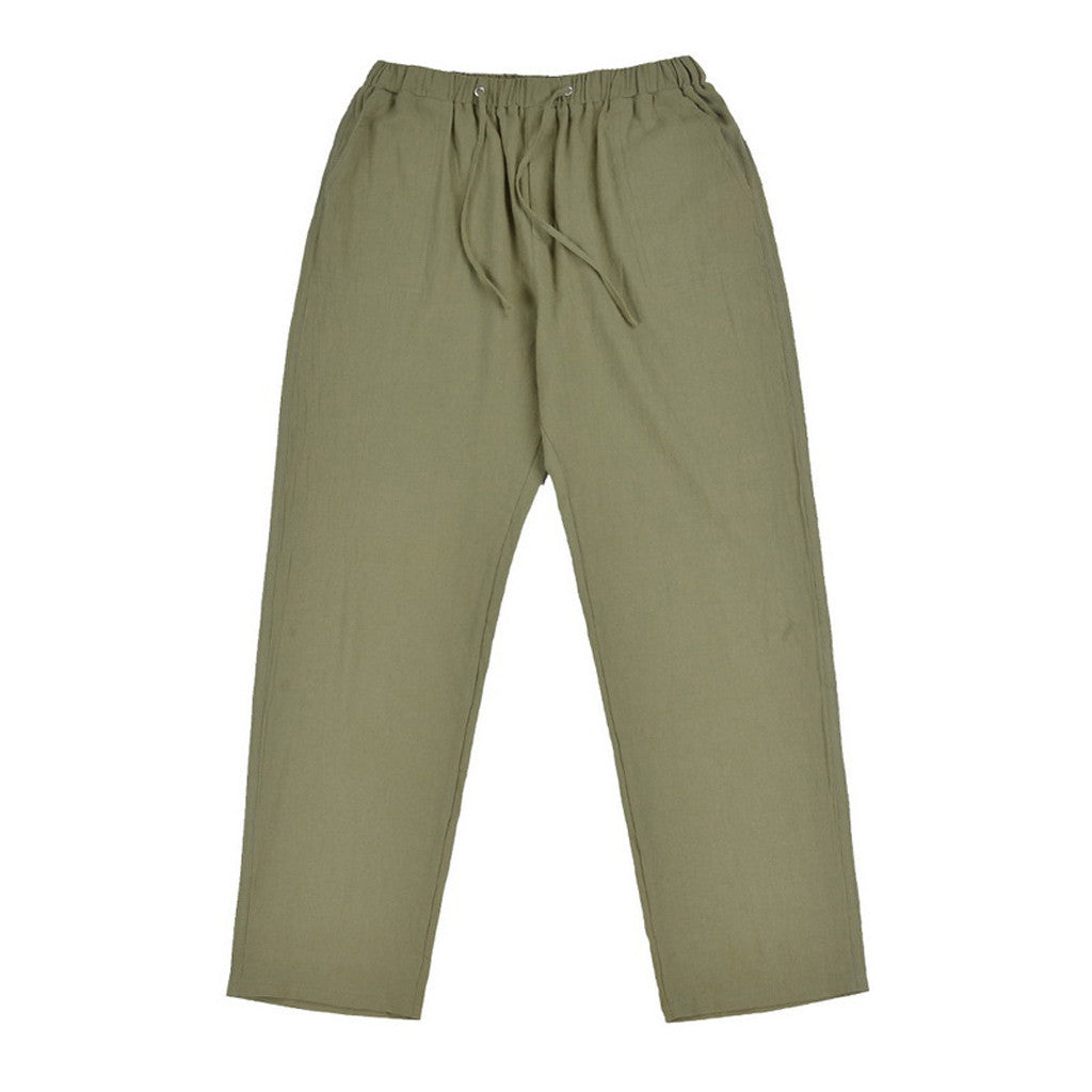 Casual Linen Men's Summer Pants-Pants-Free Shipping at meselling99