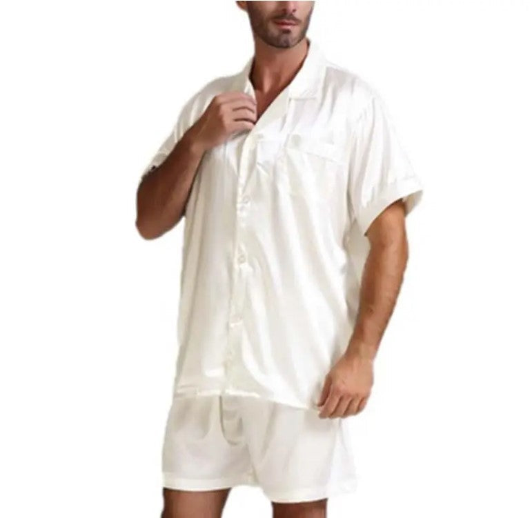 Summer Men's Two Pieces Homewear-Sleepwear & Loungewear-Free Shipping at meselling99