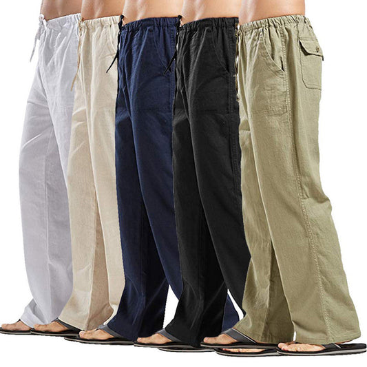 Casual Linen Men's Summer Pants-Pants-Free Shipping at meselling99