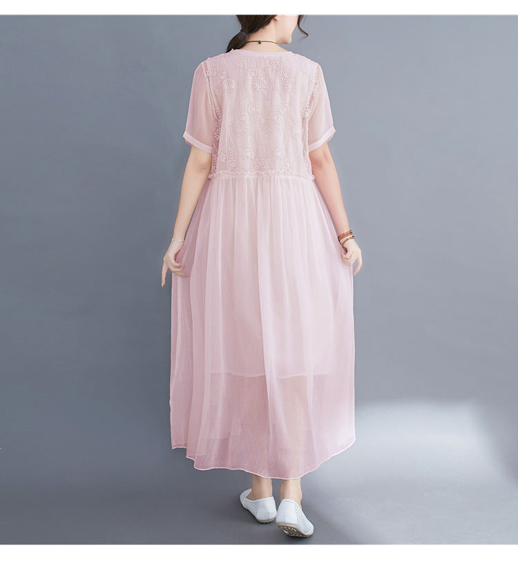 Summer Fairy Chiffon Women Plus Sizes Dresses-Dresses-Free Shipping at meselling99