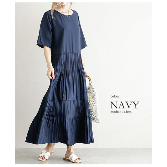Fashion Casual Summer Long Cozy Dresses-Dresses-Navy Blue-One Size-Free Shipping at meselling99