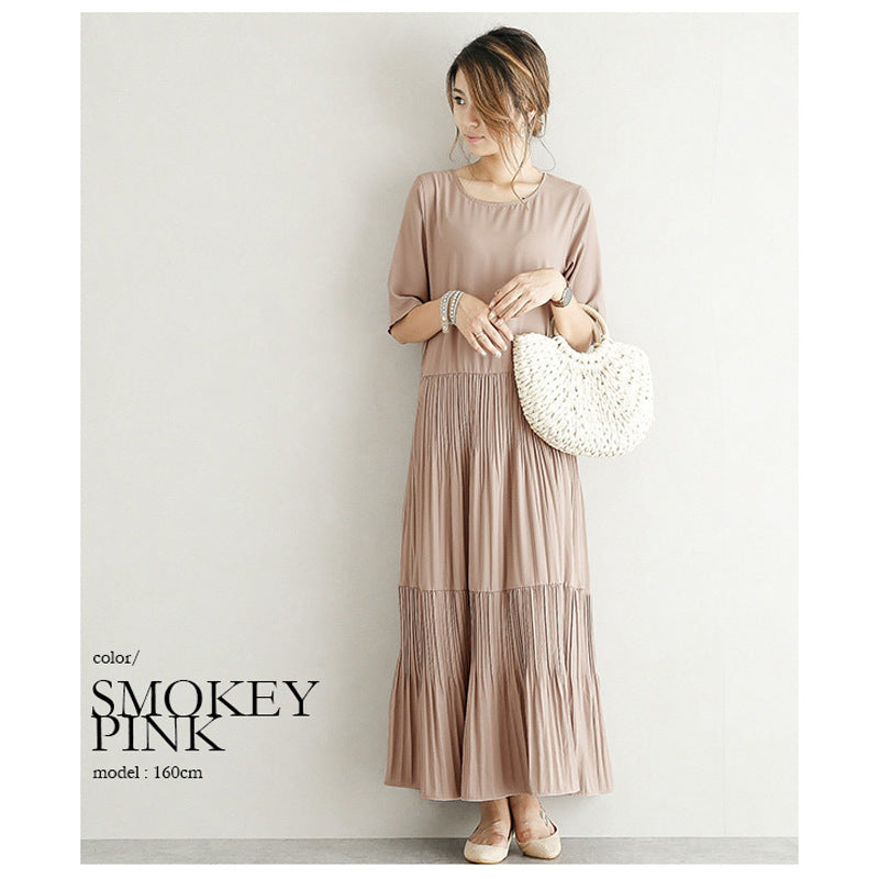 Fashion Casual Summer Long Cozy Dresses-Dresses-Pink-One Size-Free Shipping at meselling99