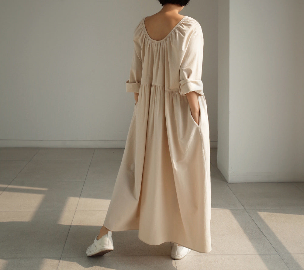Casual Backless Long Cozy Dresses--Free Shipping at meselling99