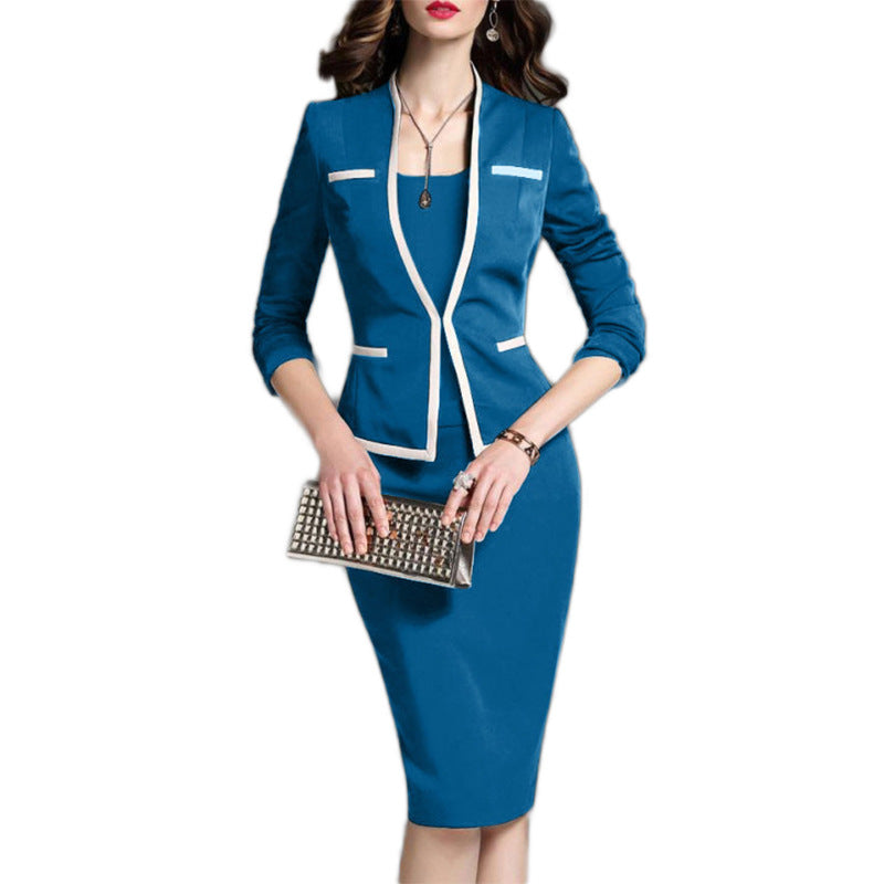 Women Sexy Turnover Bodycon Office Lady Outfits-Outfit Sets-Free Shipping at meselling99