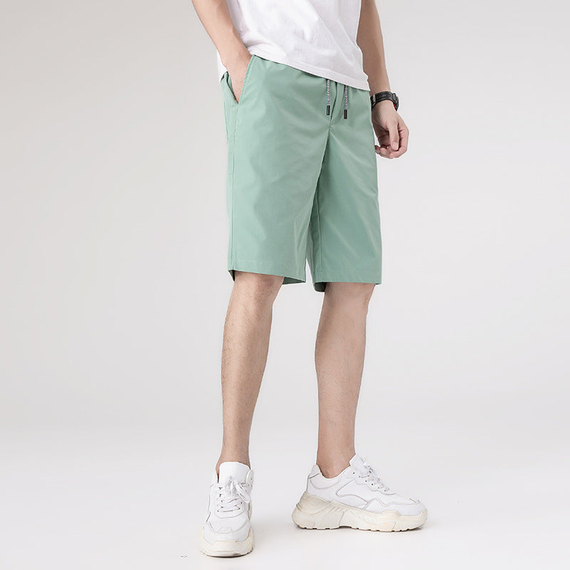 Summer Casual Men's Beach Shorts-Pants-Green-M-Free Shipping at meselling99