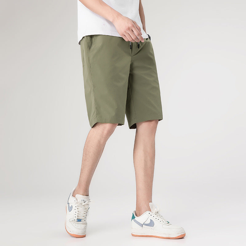 Summer Casual Men's Beach Shorts-Pants-Army Green-M-Free Shipping at meselling99