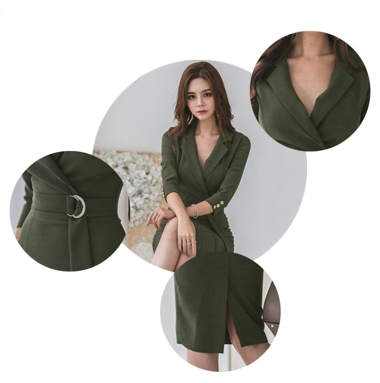 Sexy 3/4 Length Sleeves Women Sheath Dresses-Dresses-Free Shipping at meselling99