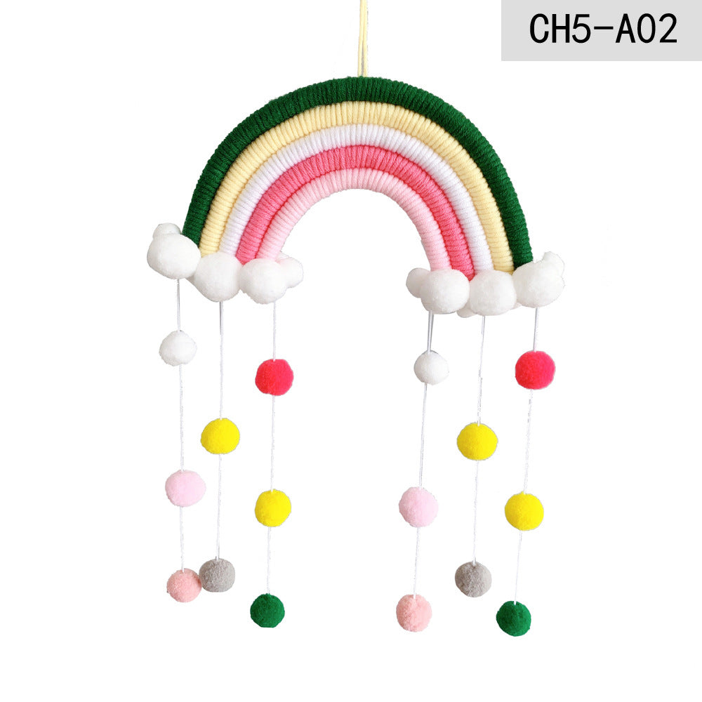 Weaving Rainbow Hanging Decoration for Kids Room-CH5A-2-Free Shipping at meselling99