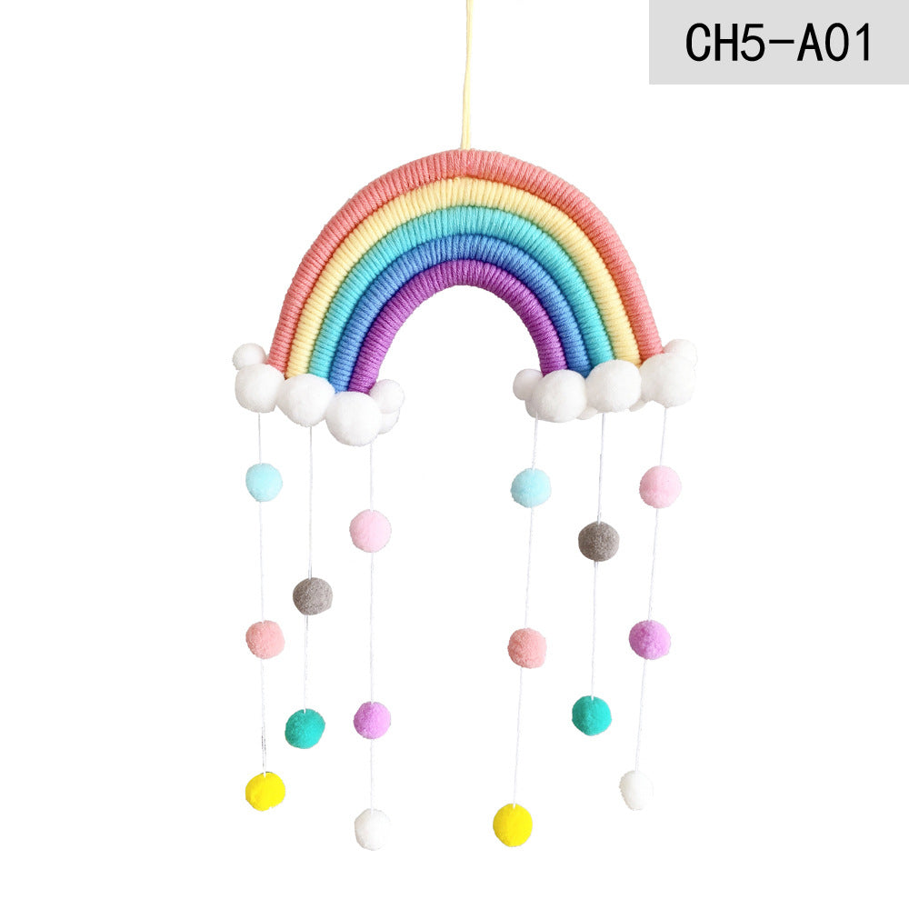Weaving Rainbow Hanging Decoration for Kids Room-CH5A-1-Free Shipping at meselling99