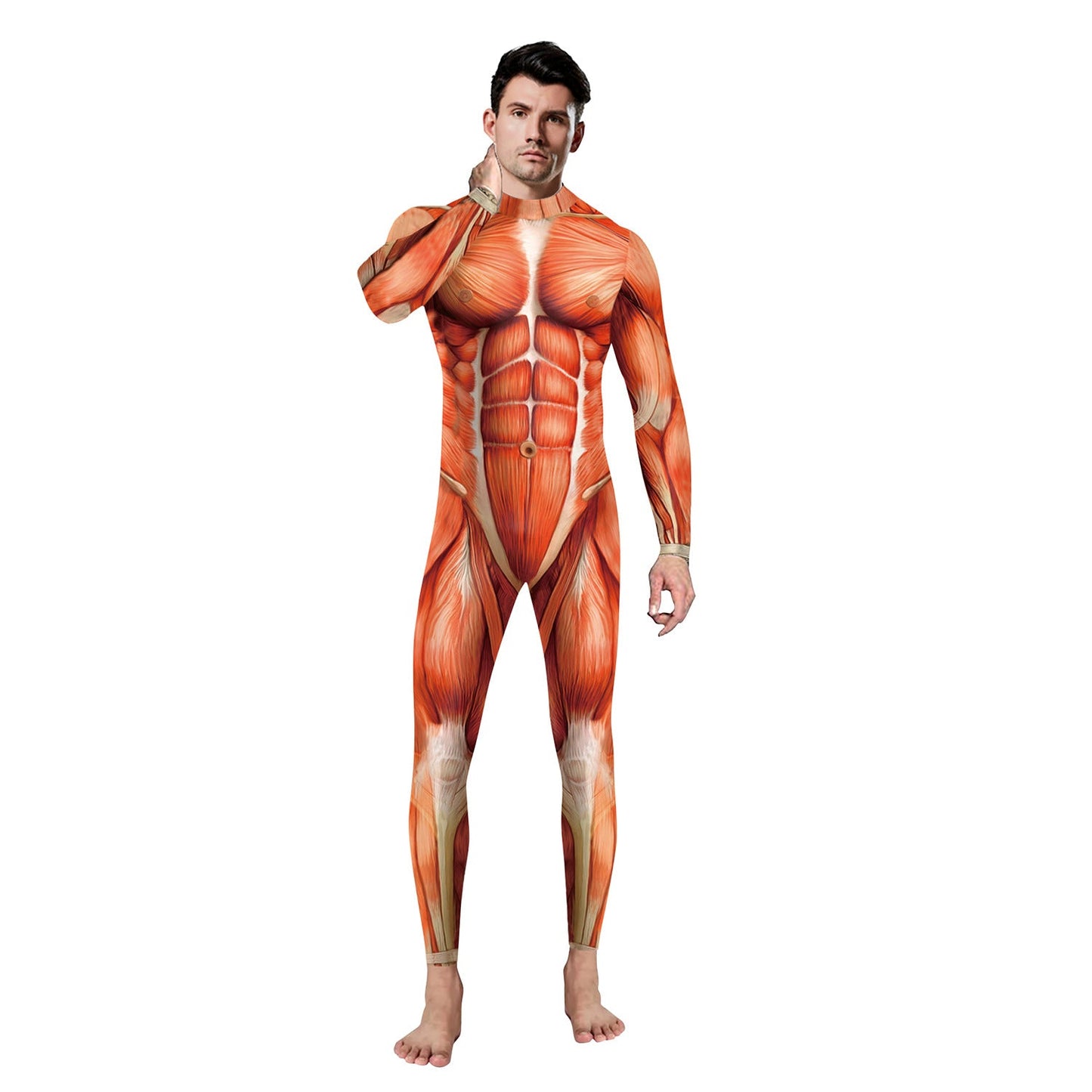 3D Colorful Print Cosplay Jumpsuits for Men-Jumpsuits & Rompers-B142-062-S-Free Shipping at meselling99