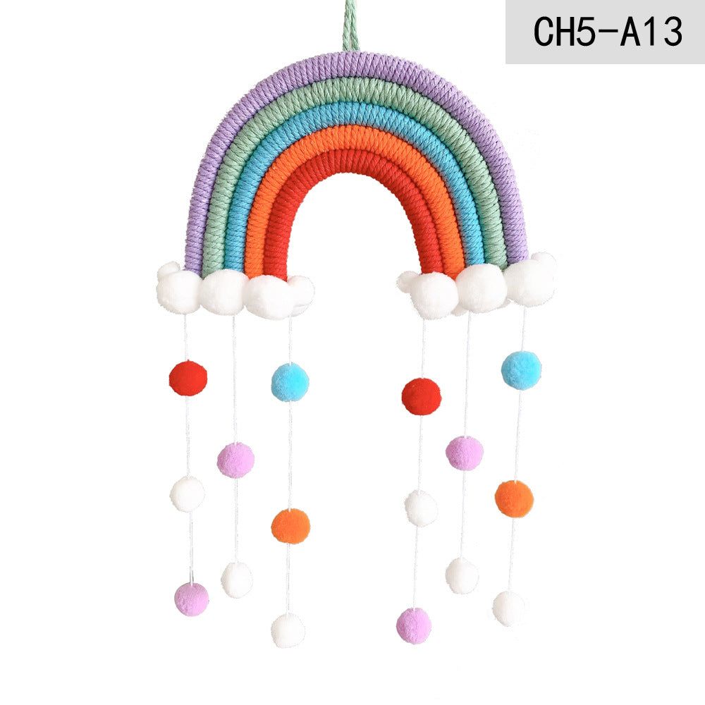 Weaving Rainbow Hanging Decoration for Kids Room-CH5A-13-Free Shipping at meselling99