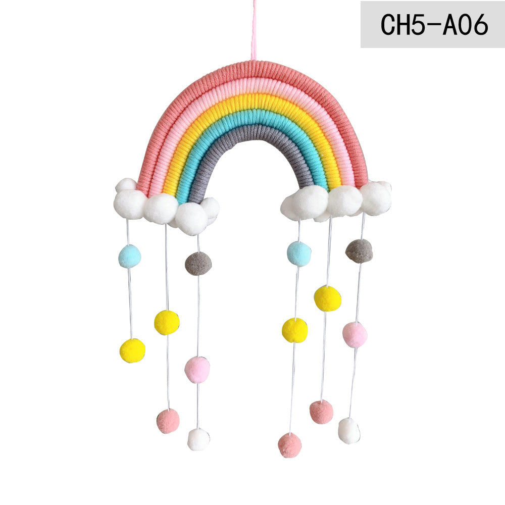 Weaving Rainbow Hanging Decoration for Kids Room-CH5A-6-Free Shipping at meselling99