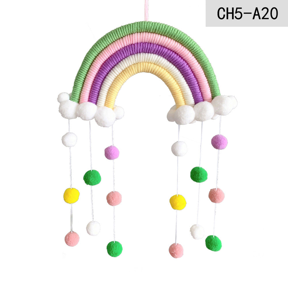 Weaving Rainbow Hanging Decoration for Kids Room-CH5A-20-Free Shipping at meselling99