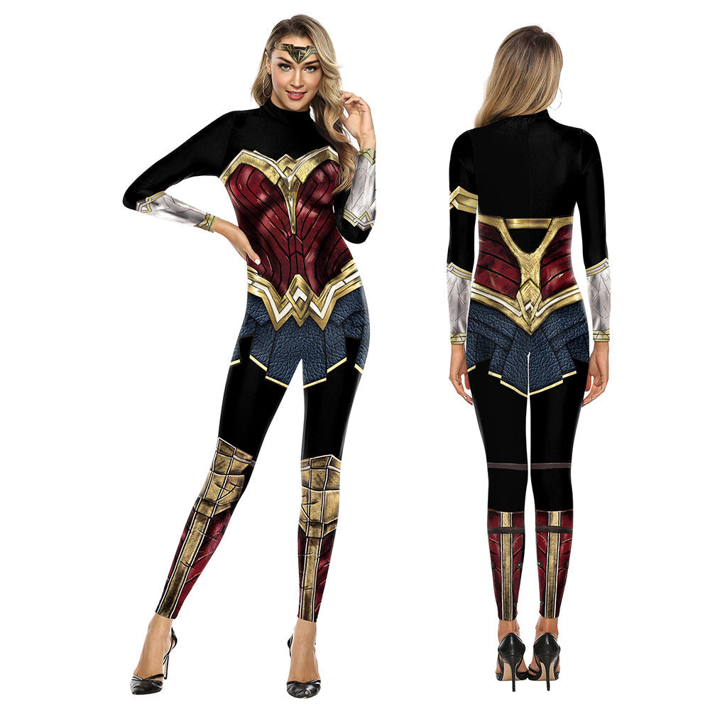Halloween Justice League Jumpsuits Cosplay for Women-Jumpsuits & Rompers-Free Shipping at meselling99
