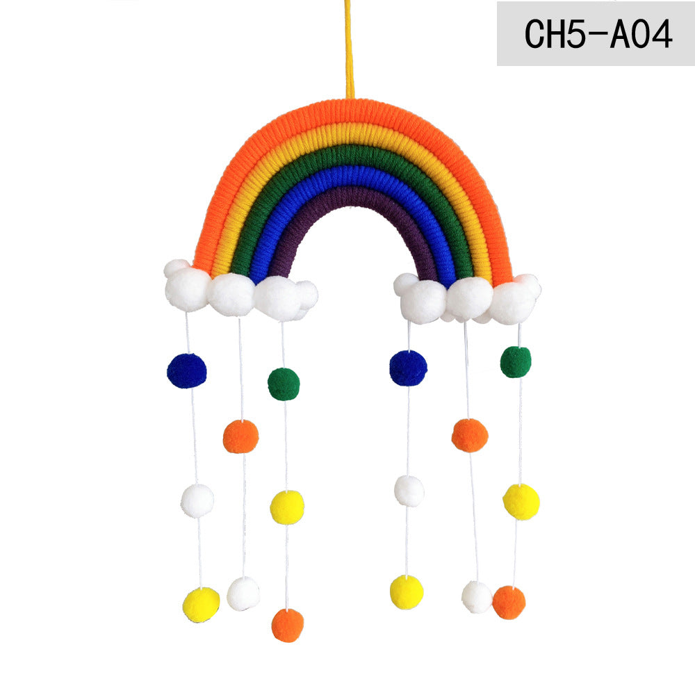 Weaving Rainbow Hanging Decoration for Kids Room-CH5A-4-Free Shipping at meselling99