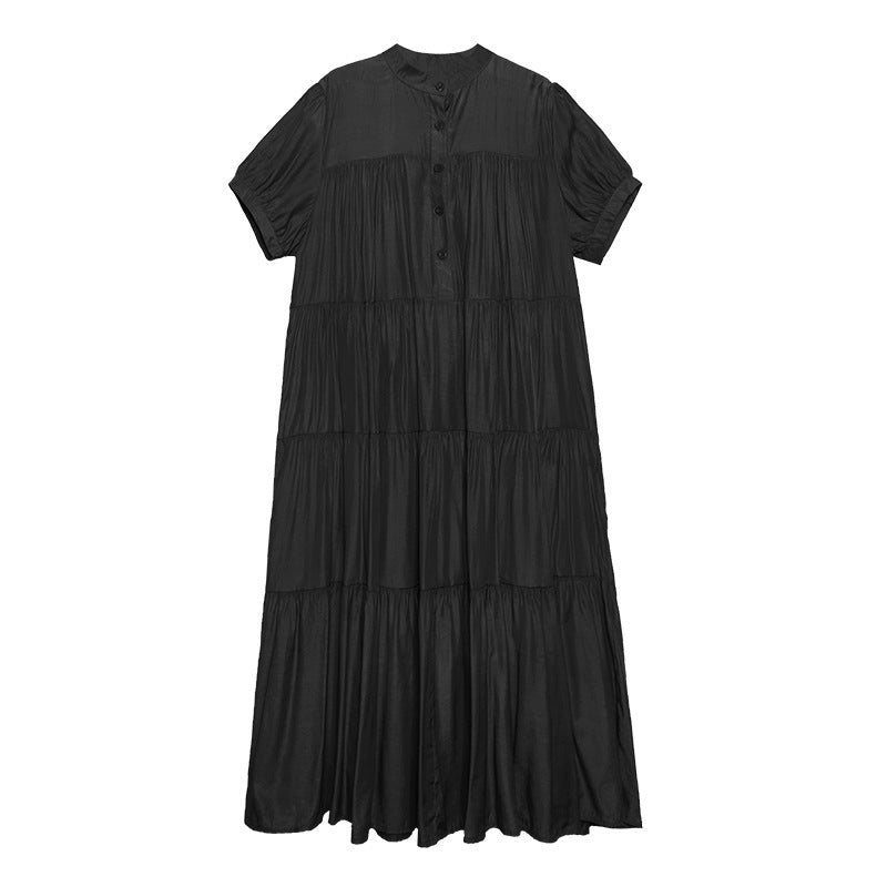 Summer Plus Sizes Women Long Cozy Dresses-Dresses-Black-One Size-Free Shipping at meselling99