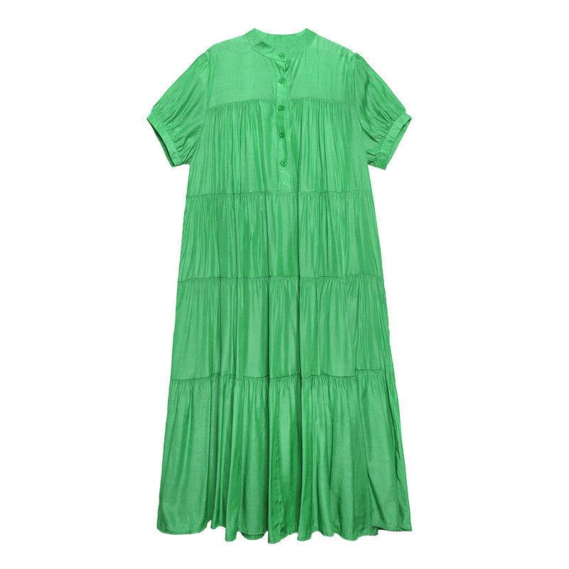 Summer Plus Sizes Women Long Cozy Dresses-Dresses-Green-One Size-Free Shipping at meselling99