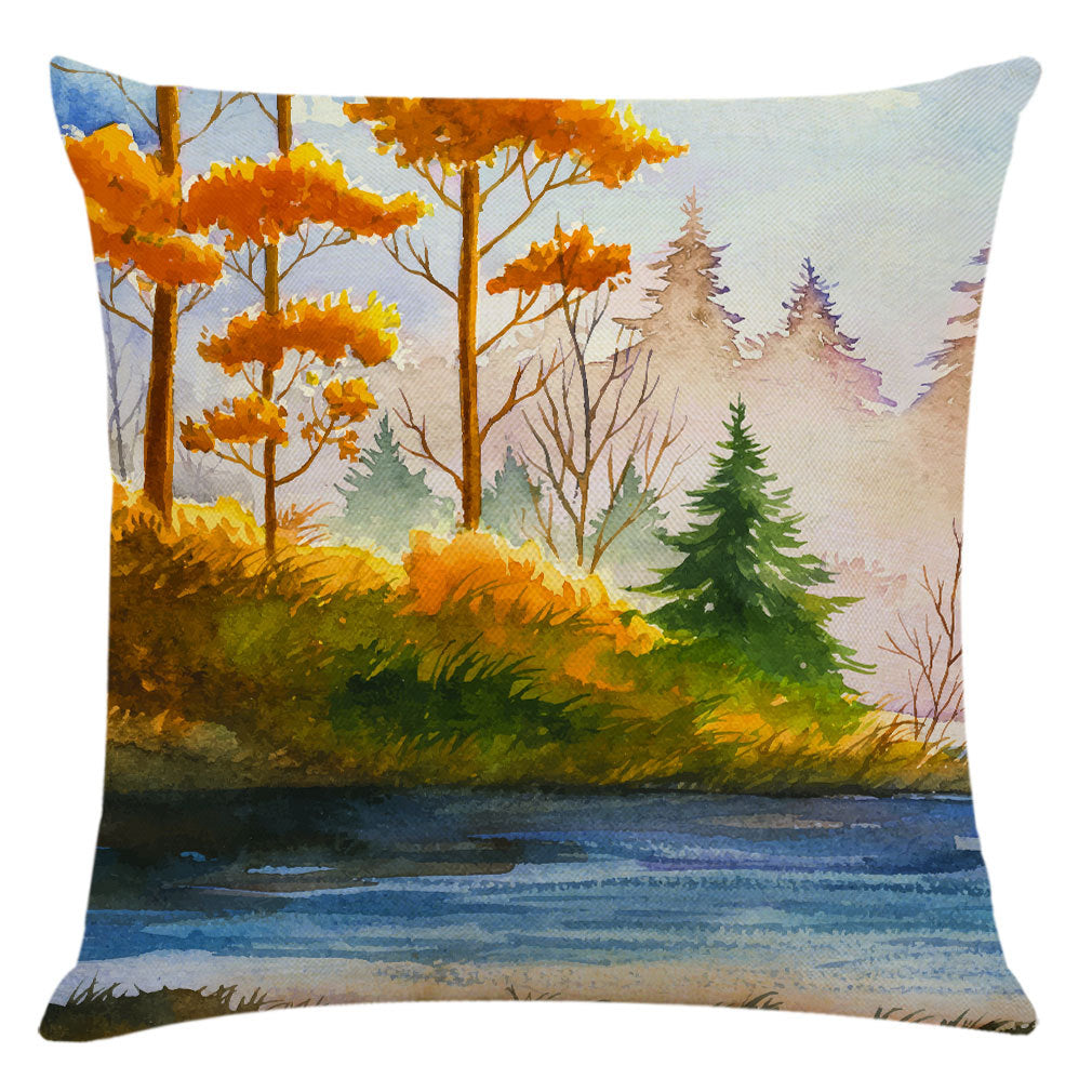 (Buy One Get One Free) Autumn Style Linen Pillow Case-Pillow-B-45*45-Free Shipping at meselling99