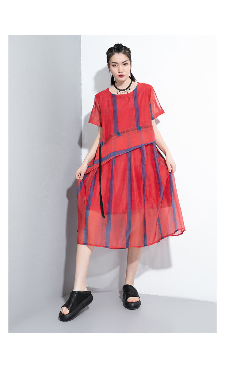 Elegant Summer Plus Sizes Irregular Long Dresses-Dresses-Free Shipping at meselling99