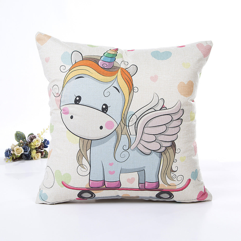 (Buy one Get one Free) Unicorn Design Sofa Pillow Case-Style C-45*45cm-Free Shipping at meselling99