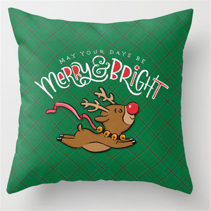 5pcs/package Christmas Green Pillow Case-Pillowcase-Free Shipping at meselling99