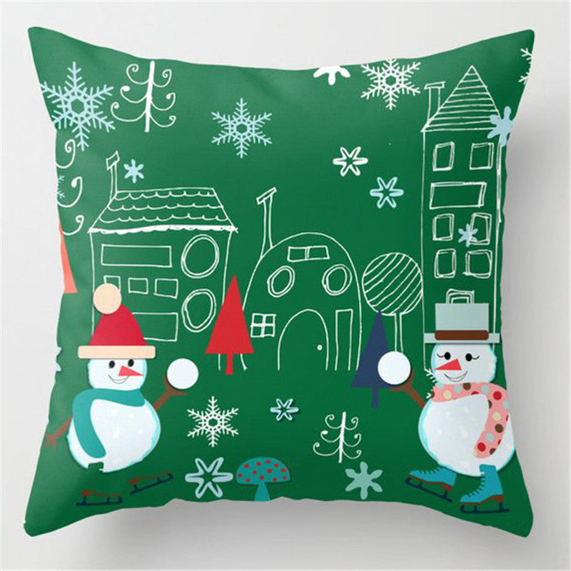 5pcs/package Christmas Green Pillow Case-Pillowcase-LW573BZ-11-Velvet-45*45cm-Free Shipping at meselling99