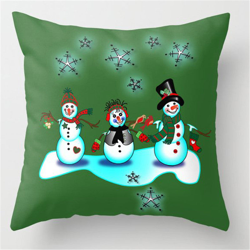 5pcs/package Christmas Green Pillow Case-Pillowcase-LW573BZ-13-Velvet-45*45cm-Free Shipping at meselling99