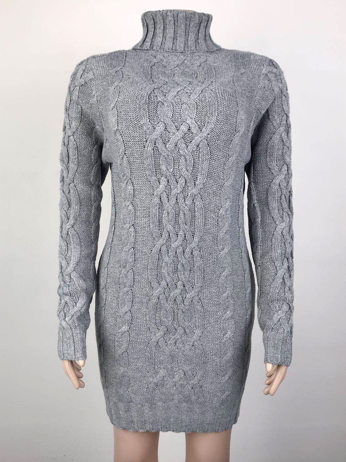 Vintage High Neck Knitted Pullover Sweaters-Shirts & Tops-Free Shipping at meselling99