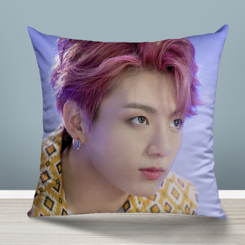 Cusotm BTS Double Sided Photo Pillow-bts(16)-45*45cm-Free Shipping at meselling99