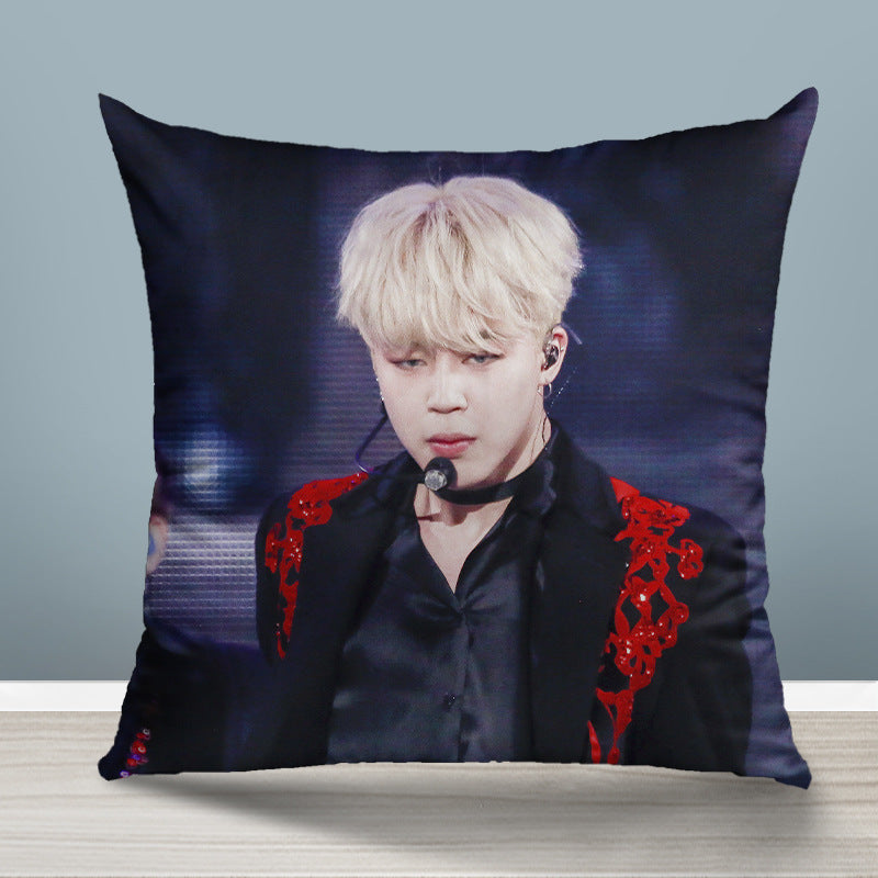 Cusotm BTS Double Sided Photo Pillow-bts(18)-45*45cm-Free Shipping at meselling99
