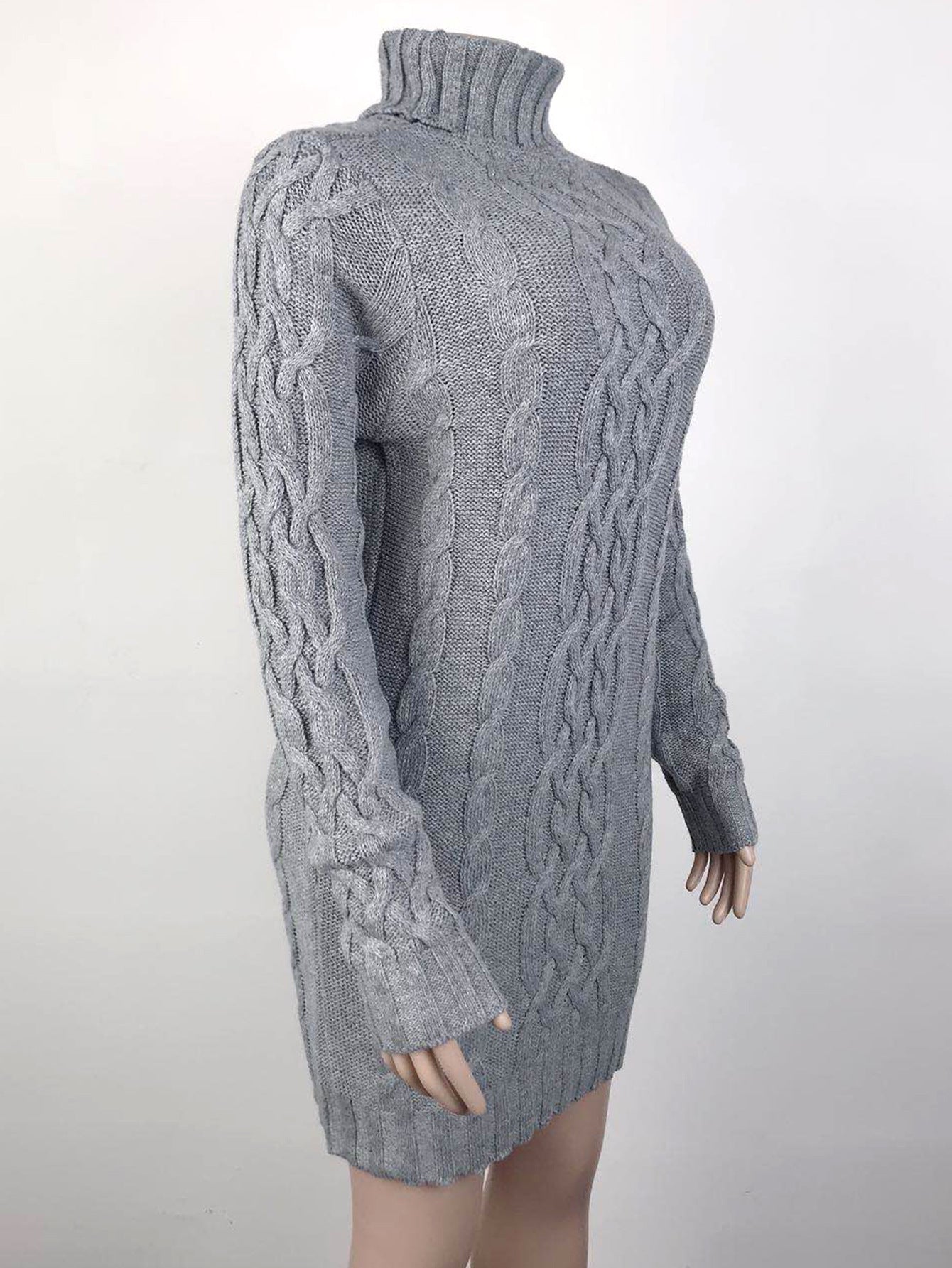 Vintage High Neck Knitted Pullover Sweaters-Shirts & Tops-Free Shipping at meselling99