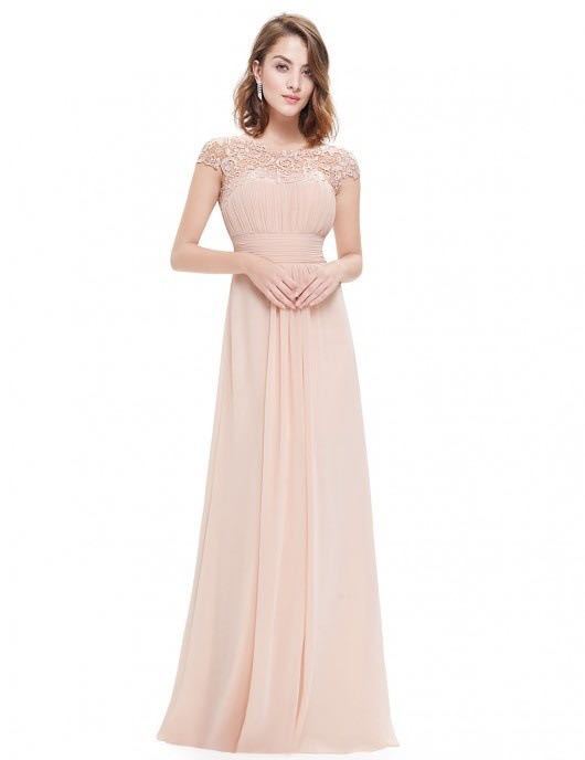 Elegant Women Long Lace Dresses-Dresses-Apricot-S-Free Shipping at meselling99