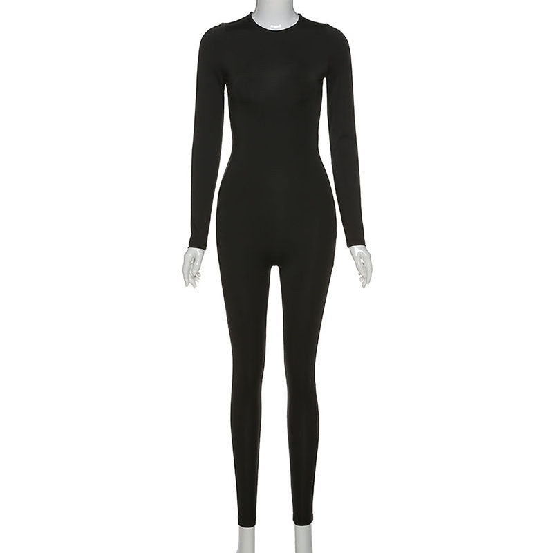 Sexy High Waist Long Sleeves Yoga Sporting Jumpsuits-Jumpsuits & Rompers-Free Shipping at meselling99