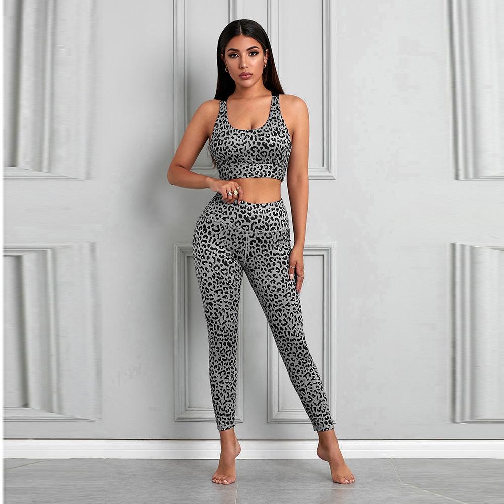 New Fashion High Waist Yoga Sports Suits-Gray-1-S-Free Shipping at meselling99